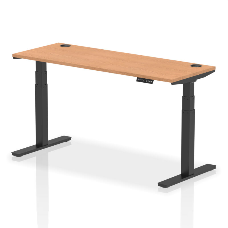Brisk Height Adjustable Slimline Desk With Cable Ports - Image 91