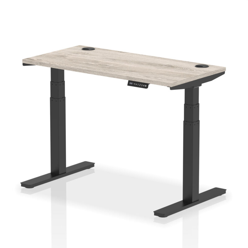 Brisk Height Adjustable Slimline Desk With Cable Ports - Image 7