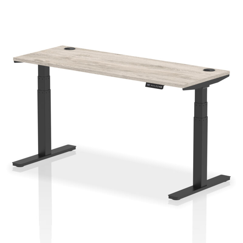 Brisk Height Adjustable Slimline Desk With Cable Ports - Image 79