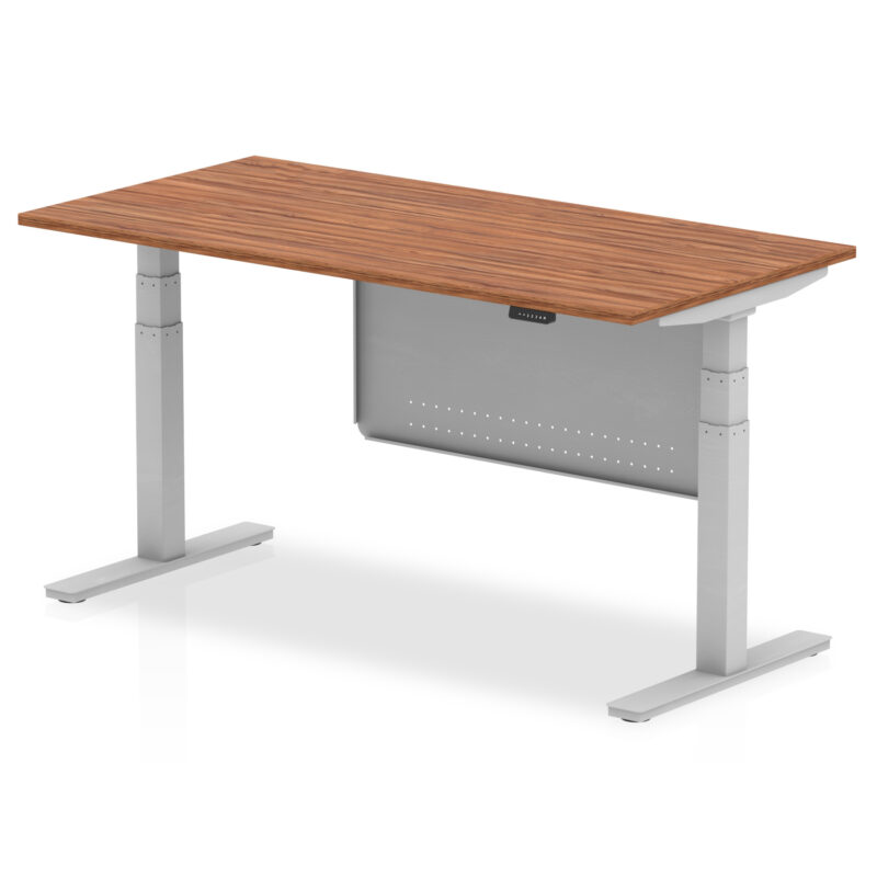 Brisk Height Adjustable Desk without Cable Ports with Steel Modesty Panel - Image 50