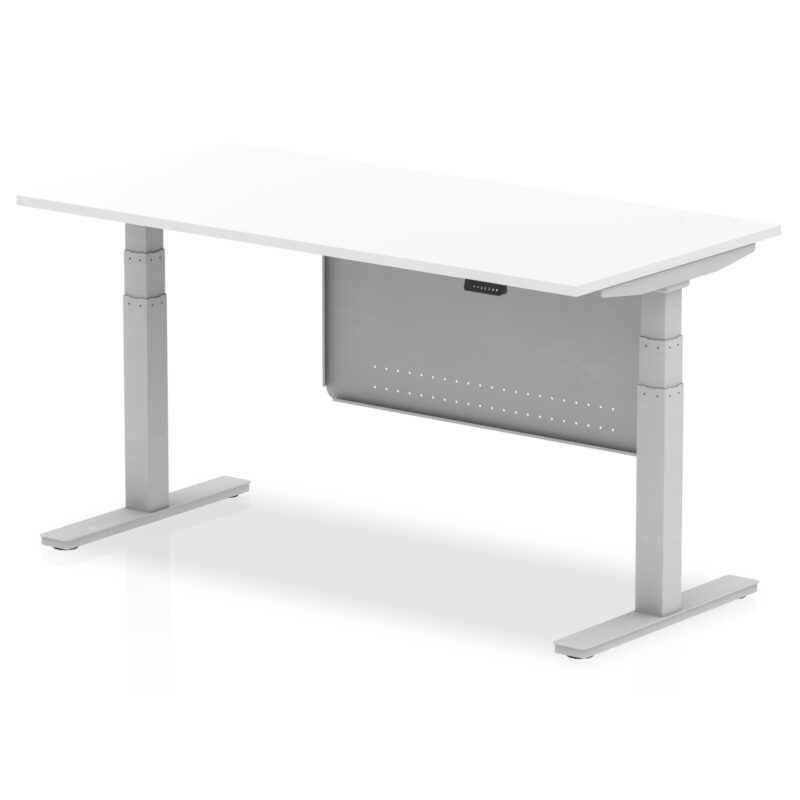Brisk Height Adjustable Desk without Cable Ports with Steel Modesty Panel - Image 53
