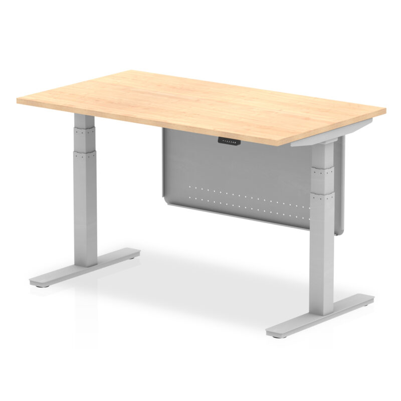 Brisk Height Adjustable Desk without Cable Ports with Steel Modesty Panel - Image 26