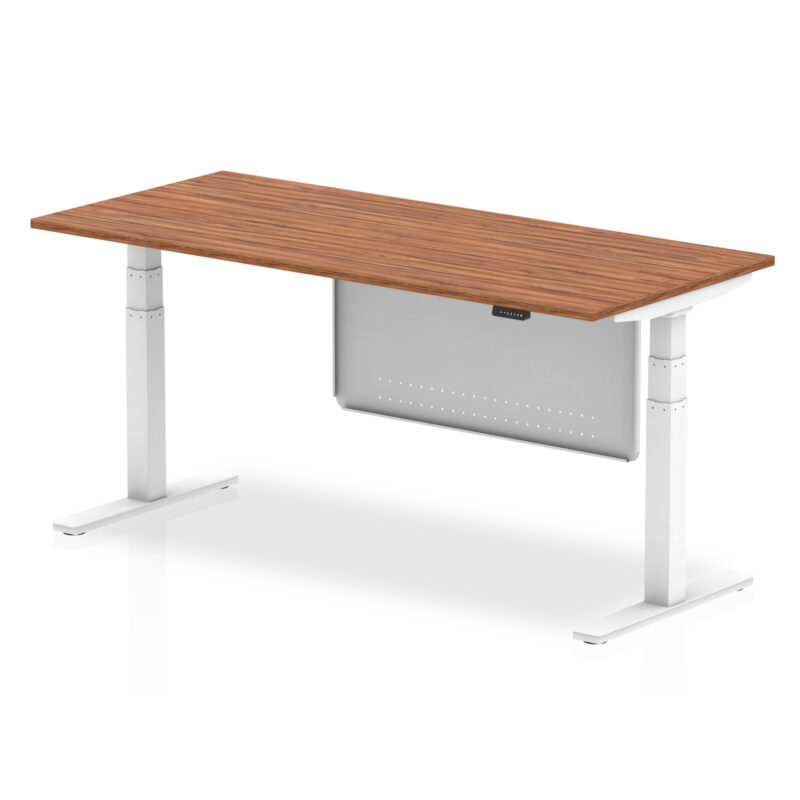 Brisk Height Adjustable Desk without Cable Ports with Steel Modesty Panel - Image 69