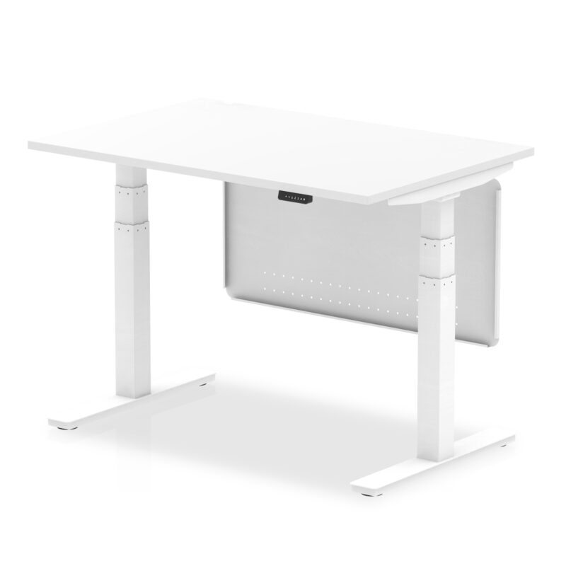 Brisk Height Adjustable Desk without Cable Ports with Steel Modesty Panel - Image 18