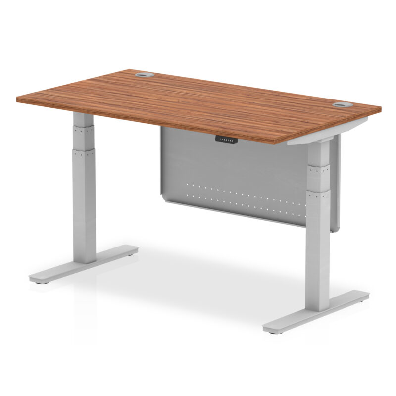 Brisk Height Adjustable Desk With Cable Ports With Steel Modesty Panel - Image 32