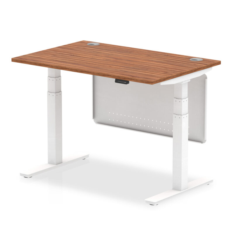 Brisk Height Adjustable Desk With Cable Ports With Steel Modesty Panel - Image 15