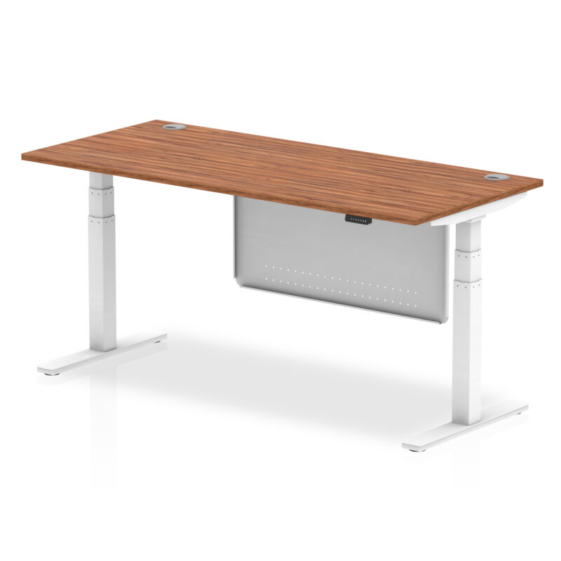 Brisk Height Adjustable Desk With Cable Ports With Steel Modesty Panel - Image 69
