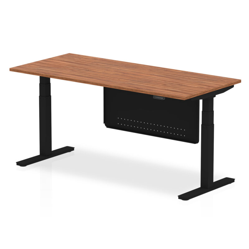 Brisk Height Adjustable Desk without Cable Ports with Steel Modesty Panel - Image 67