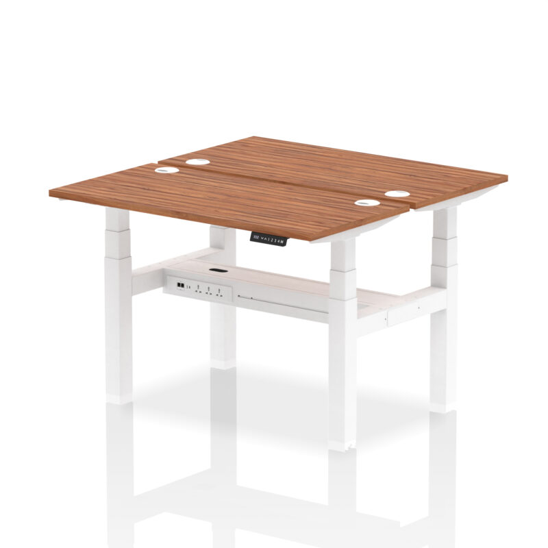 Brisk Back-to-Back Slimline Height Adjustable Bench Desk - 2 Person - Image 18