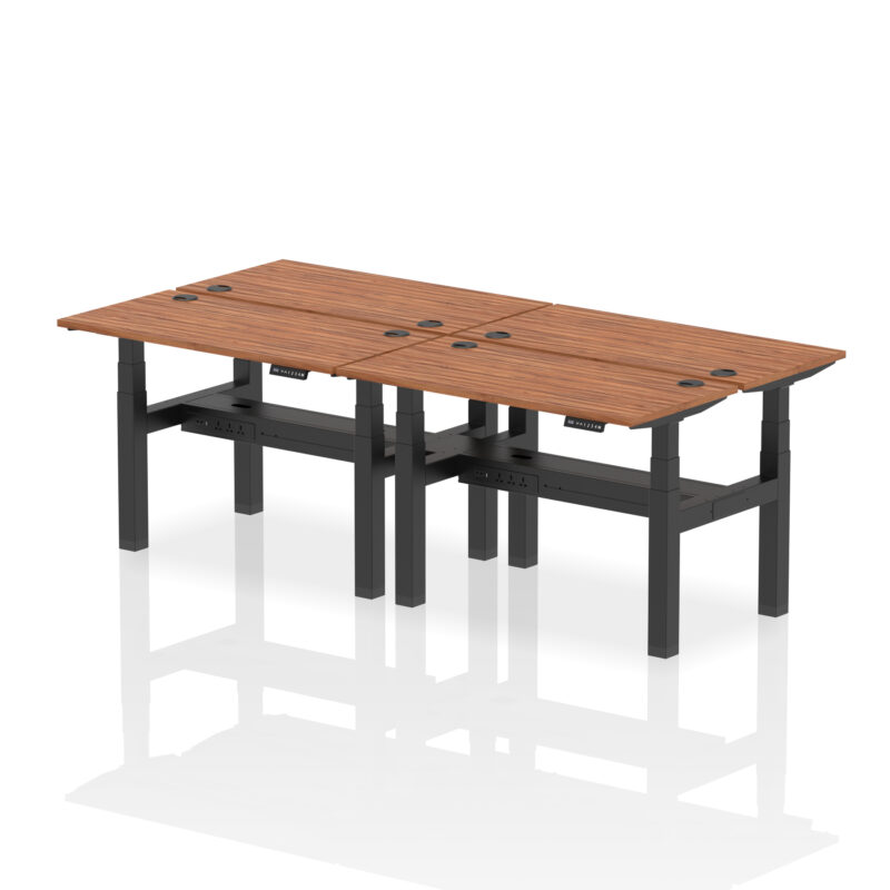 Brisk Back-to-Back Slimline Height Adjustable Bench Desk - 4 Person - Image 16