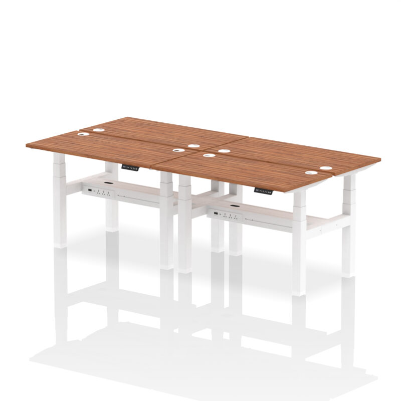 Brisk Back-to-Back Slimline Height Adjustable Bench Desk - 4 Person - Image 18