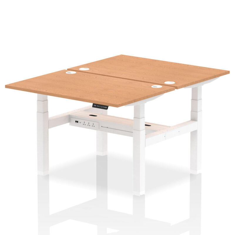 Brisk Back-to-Back Height Adjustable Bench Desk - 2 Person - Image 15