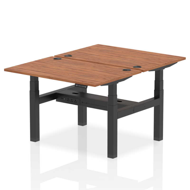 Brisk Back-to-Back Height Adjustable Bench Desk - 2 Person - Image 16