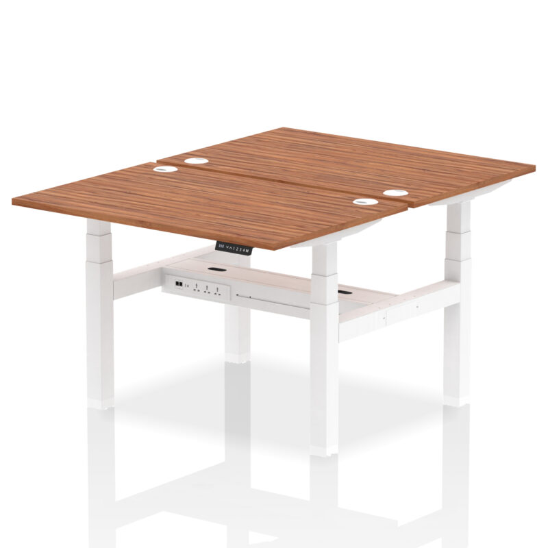 Brisk Back-to-Back Height Adjustable Bench Desk - 2 Person - Image 18