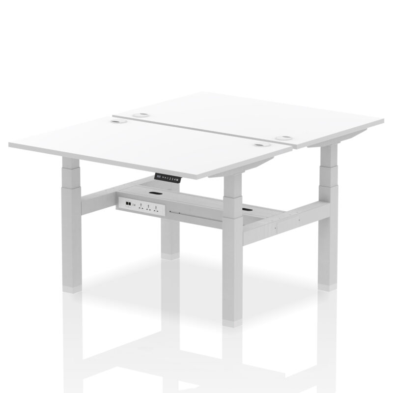 Brisk Back-to-Back Height Adjustable Bench Desk - 2 Person - Image 20