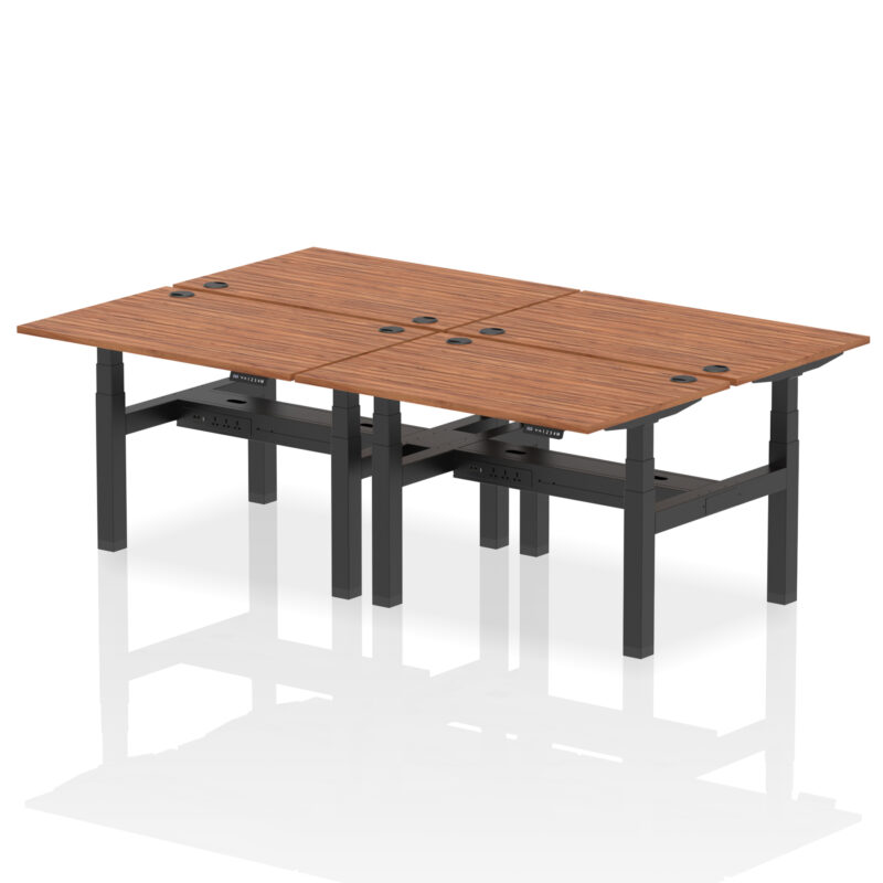 Brisk Back-to-Back Height Adjustable Bench Desk - 4 Person - Image 16