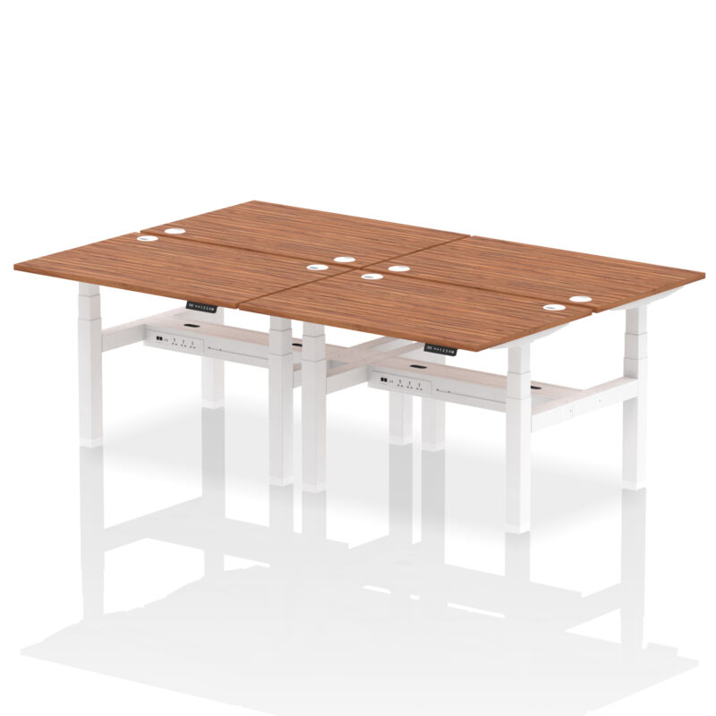 Brisk Back-to-Back Height Adjustable Bench Desk - 4 Person - Image 18