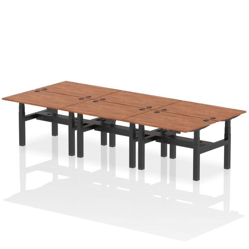 Brisk Back-to-Back Height Adjustable Bench Desk - 6 Person - Image 16