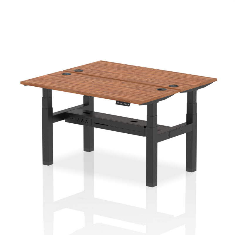Brisk Back-to-Back Slimline Height Adjustable Bench Desk - 2 Person - Image 37