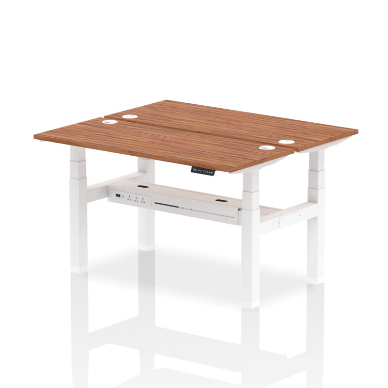 Brisk Back-to-Back Slimline Height Adjustable Bench Desk - 2 Person - Image 39