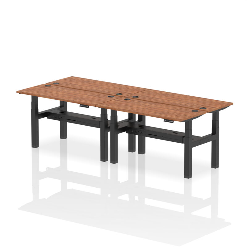 Brisk Back-to-Back Slimline Height Adjustable Bench Desk - 4 Person - Image 37
