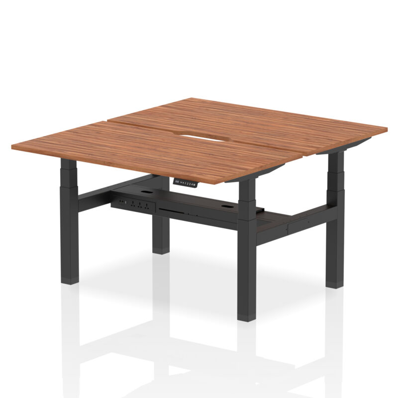 Brisk Back-to-Back Scalloped Edge Height Adjustable Bench Desk - 2 Person - Image 31