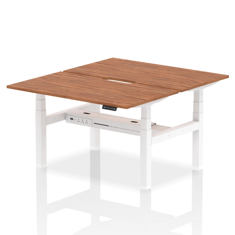 Brisk Back-to-Back Scalloped Edge Height Adjustable Bench Desk - 2 Person - Image 33