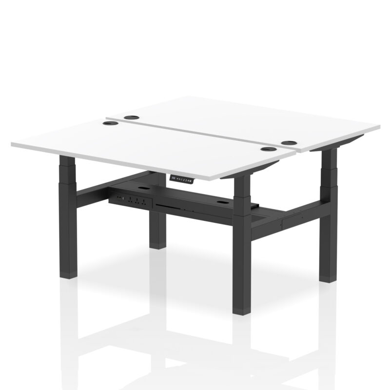 Brisk Back-to-Back Height Adjustable Bench Desk - 2 Person - Image 40
