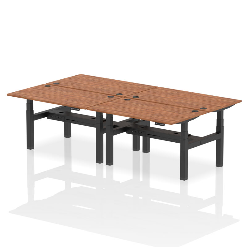 Brisk Back-to-Back Height Adjustable Bench Desk - 4 Person - Image 37