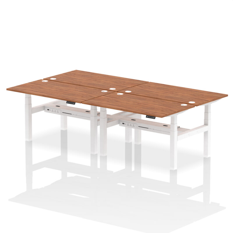 Brisk Back-to-Back Height Adjustable Bench Desk - 4 Person - Image 39