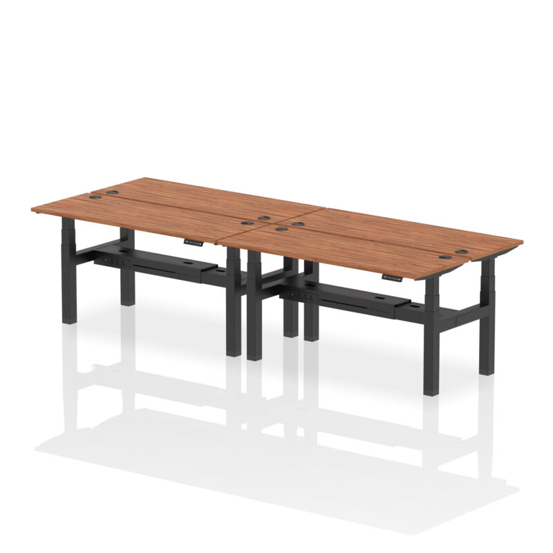 Brisk Back-to-Back Slimline Height Adjustable Bench Desk - 4 Person - Image 58