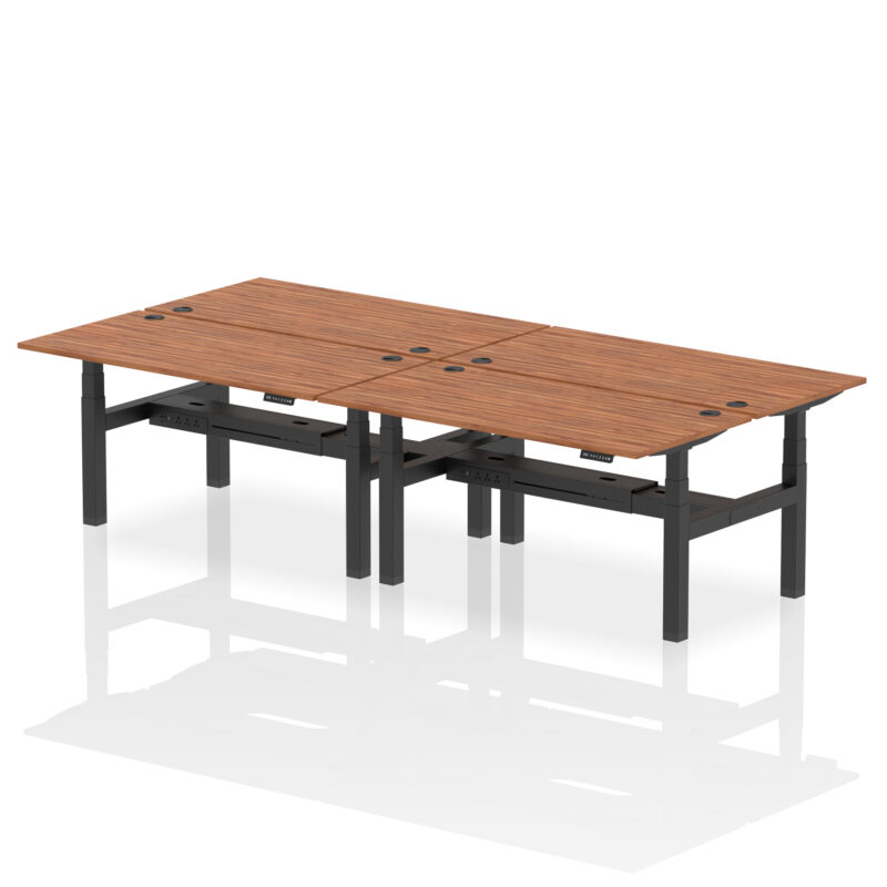 Brisk Back-to-Back Height Adjustable Bench Desk - 4 Person - Image 58