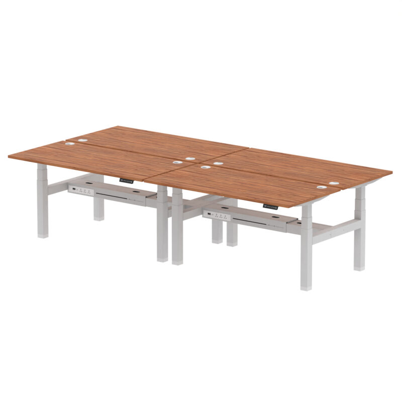 Brisk Back-to-Back Height Adjustable Bench Desk - 4 Person - Image 59