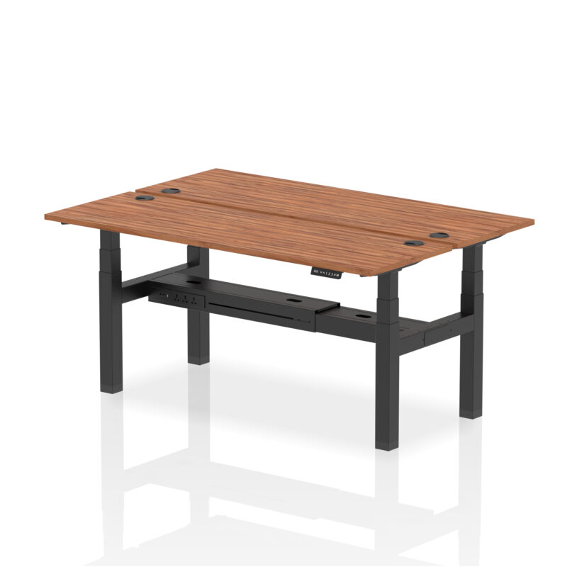 Brisk Back-to-Back Slimline Height Adjustable Bench Desk - 2 Person - Image 79