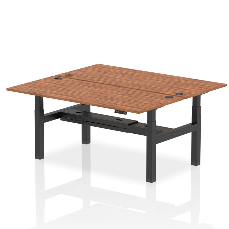 Brisk Back-to-Back Height Adjustable Bench Desk - 2 Person - Image 79