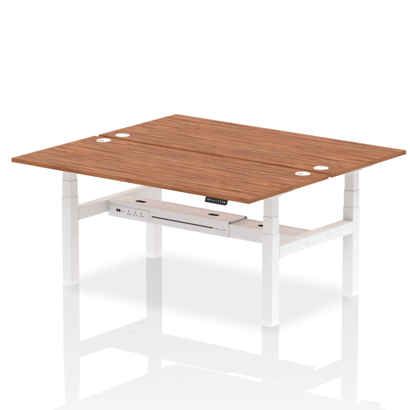 Brisk Back-to-Back Height Adjustable Bench Desk - 2 Person - Image 81