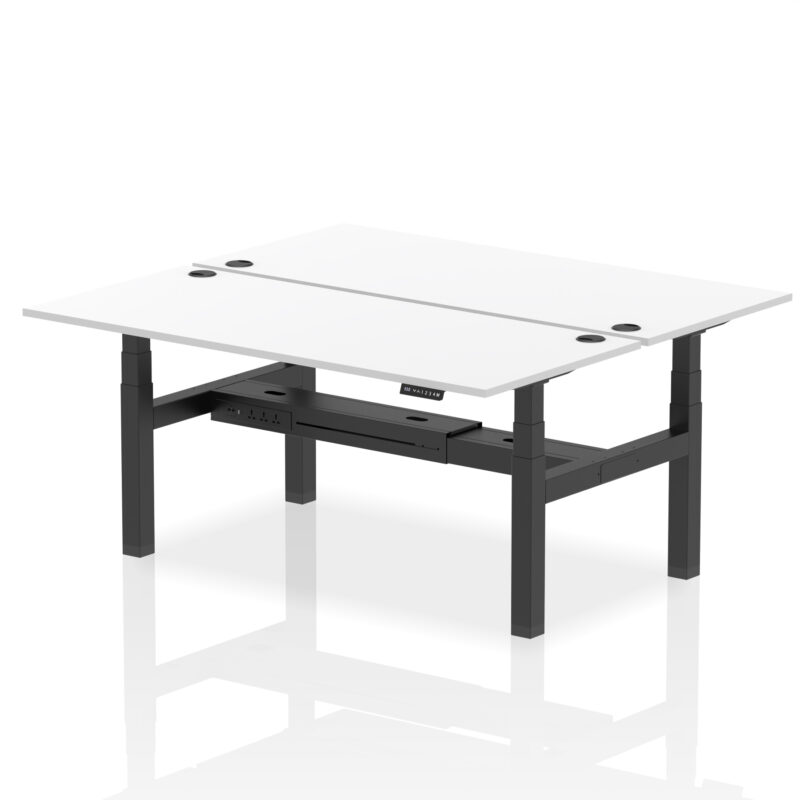 Brisk Back-to-Back Height Adjustable Bench Desk - 2 Person - Image 82