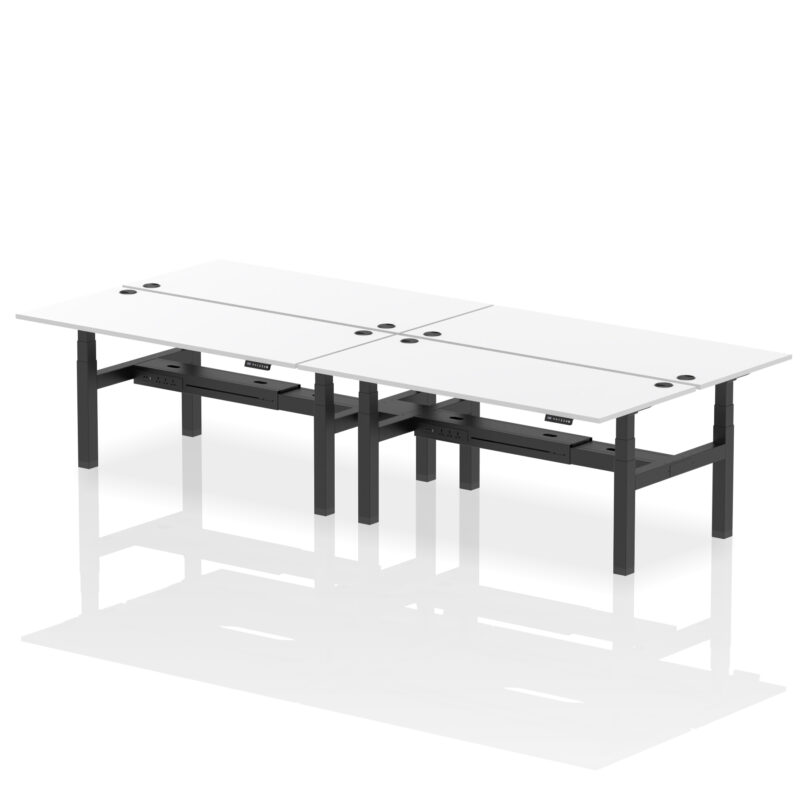 Brisk Back-to-Back Height Adjustable Bench Desk - 4 Person - Image 82