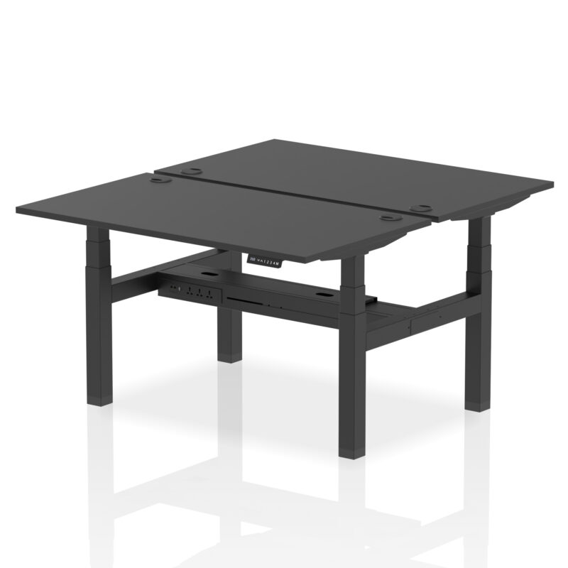 Brisk Back-to-Back Height Adjustable Bench Desk - 2 Person - Image 25
