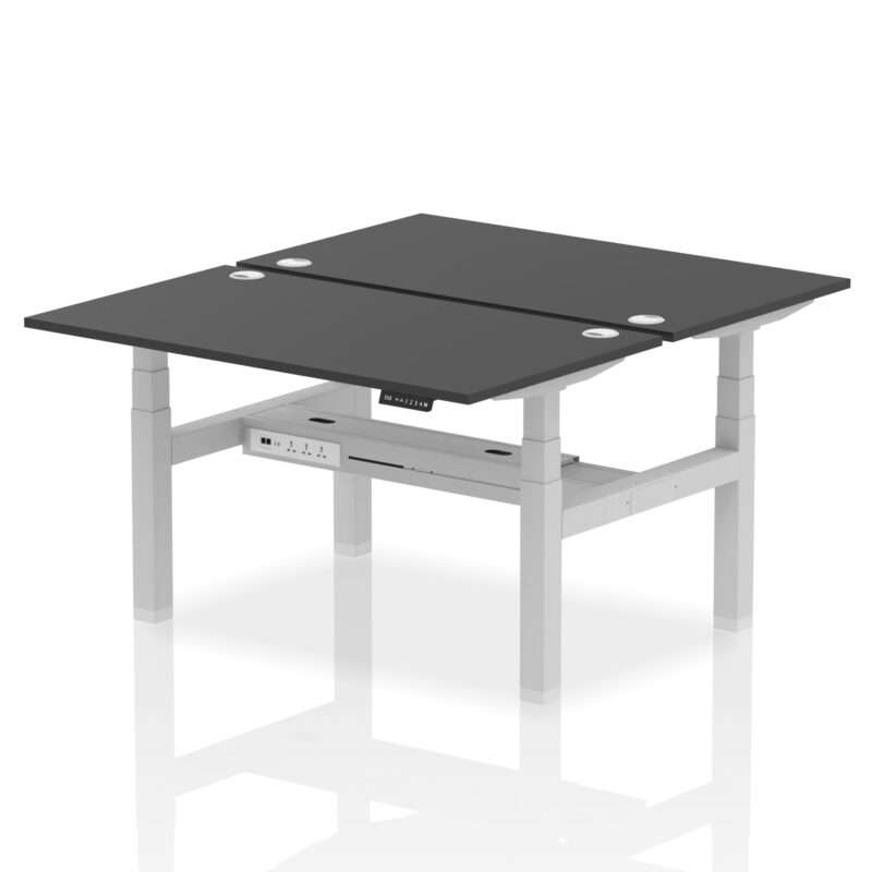 Brisk Back-to-Back Height Adjustable Bench Desk - 2 Person - Image 26