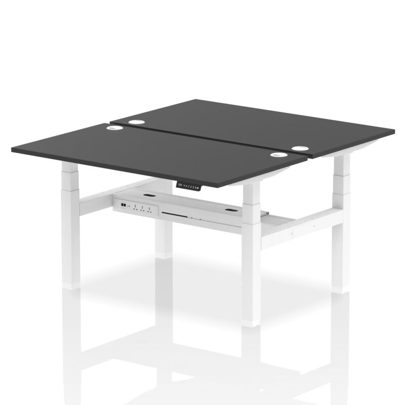 Brisk Back-to-Back Height Adjustable Bench Desk - 2 Person - Image 27