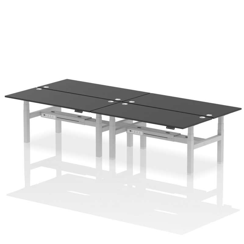 Brisk Back-to-Back Height Adjustable Bench Desk - 4 Person - Image 68
