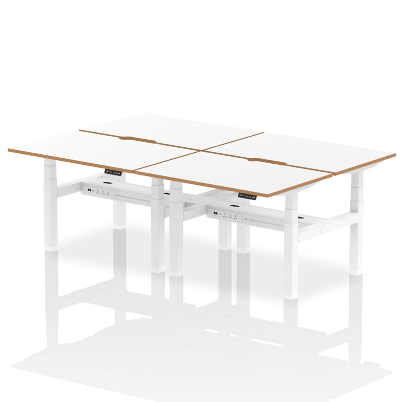 Oslo Brisk Back-to-Back Height Adjustable Bench Desk - Image 2