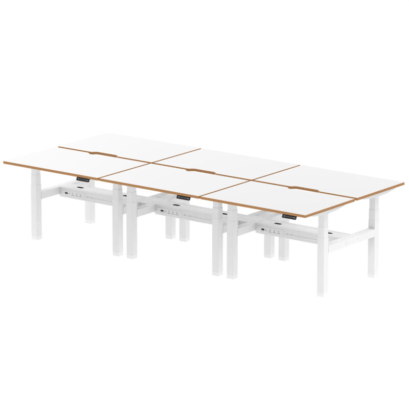 Oslo Brisk Back-to-Back Height Adjustable Bench Desk - Image 3