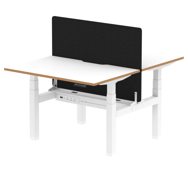 Oslo Brisk Back-to-Back Height Adjustable Bench Desk - Image 4