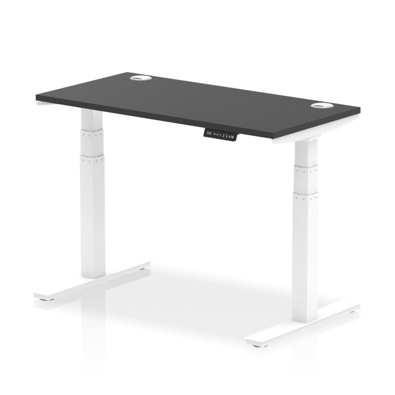 Brisk Height Adjustable Slimline Desk With Cable Ports - Image 149