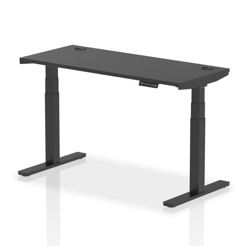 Brisk Height Adjustable Slimline Desk With Cable Ports - Image 151