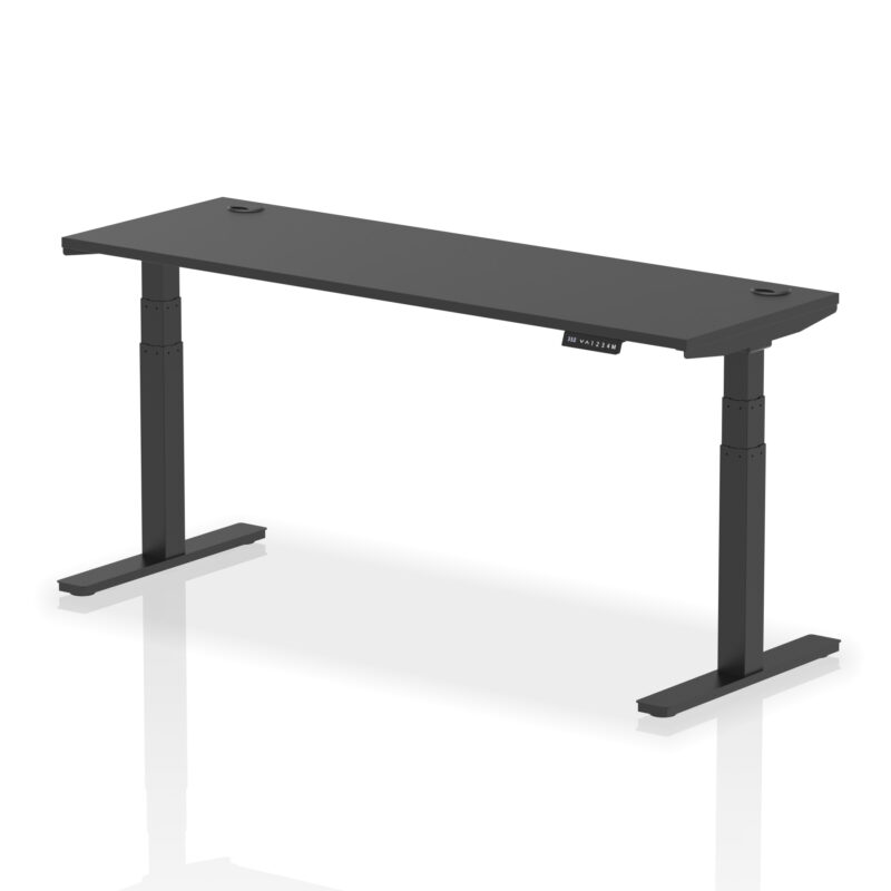 Brisk Height Adjustable Slimline Desk With Cable Ports - Image 163