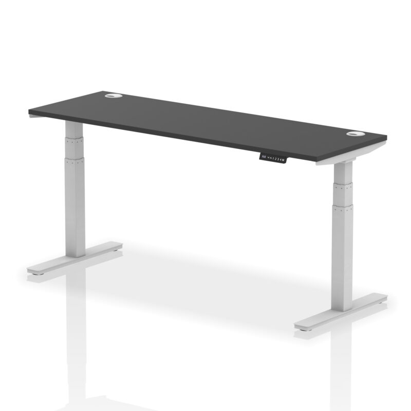 Brisk Height Adjustable Slimline Desk With Cable Ports - Image 165