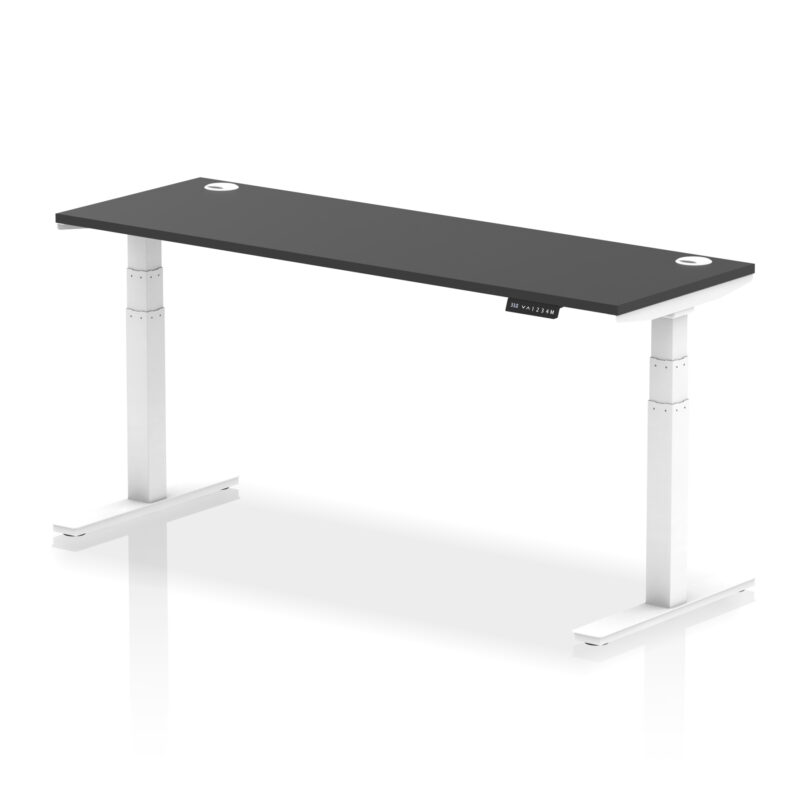Brisk Height Adjustable Slimline Desk With Cable Ports - Image 167